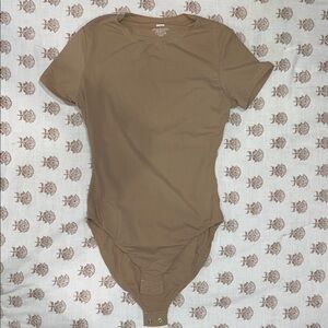 SKIMS Brown Short Sleeve Bodysuit